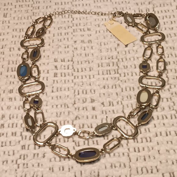 Charlie Paige long station & a 2 layer chunky link necklace lot - NEW - Picture 7 of 11